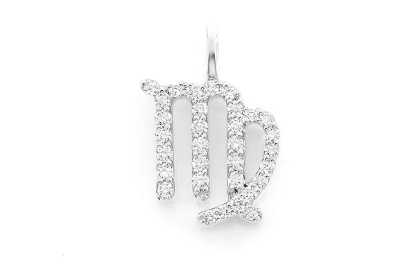0.10CTW Diamond Virgo Zodiac Pendant