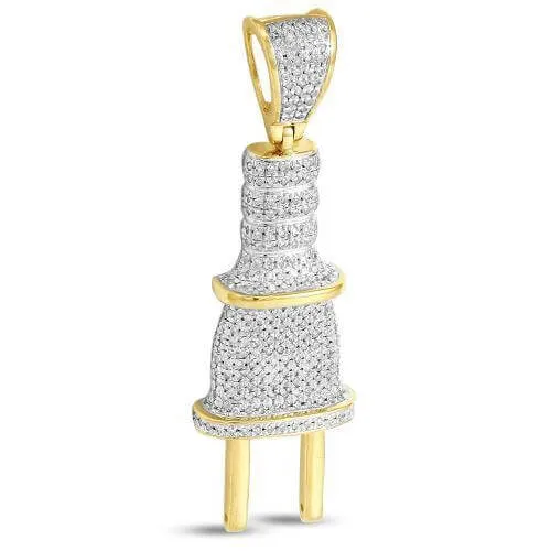 10KY 0.80CTW DIAMOND PLUG PENDANT SC4959Y