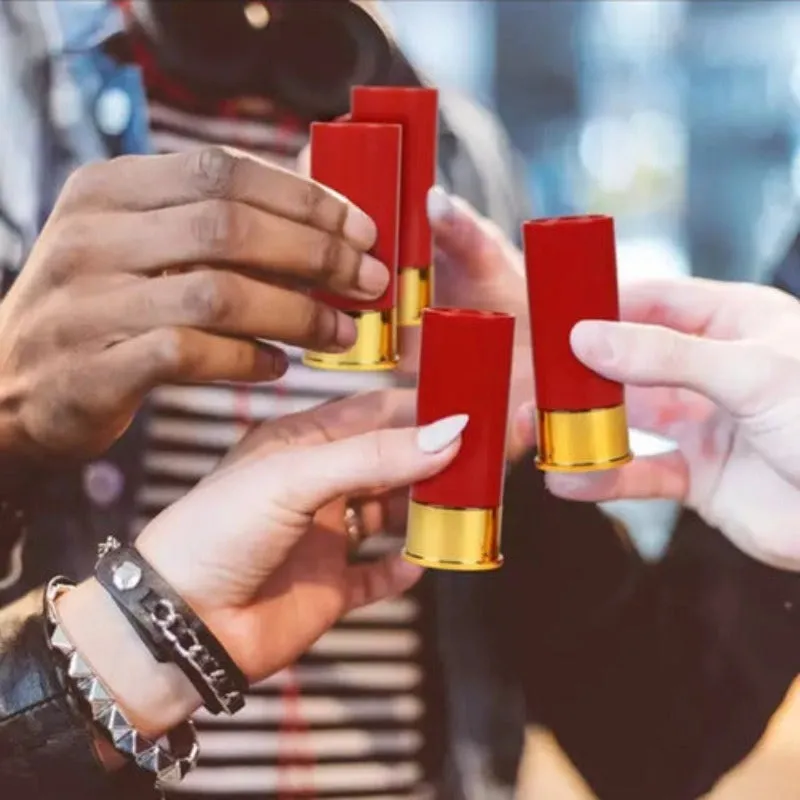 12 GAUGE SHOTGUN SHELL SHOT GLASSES - SET OF 4