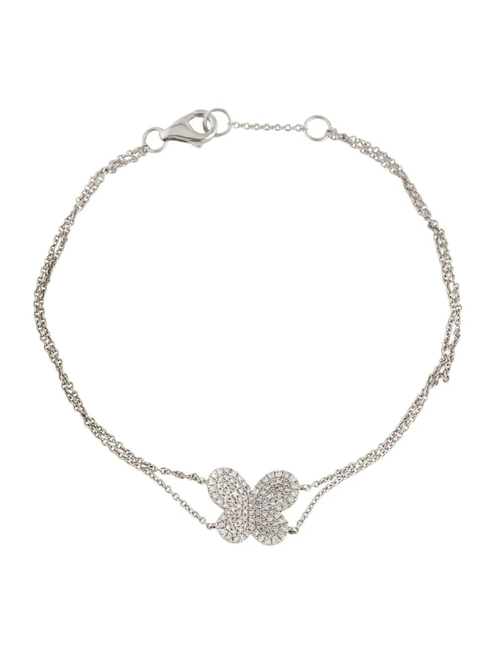 14k Gold & Diamond Butterfly Bracelet - 0.27ct