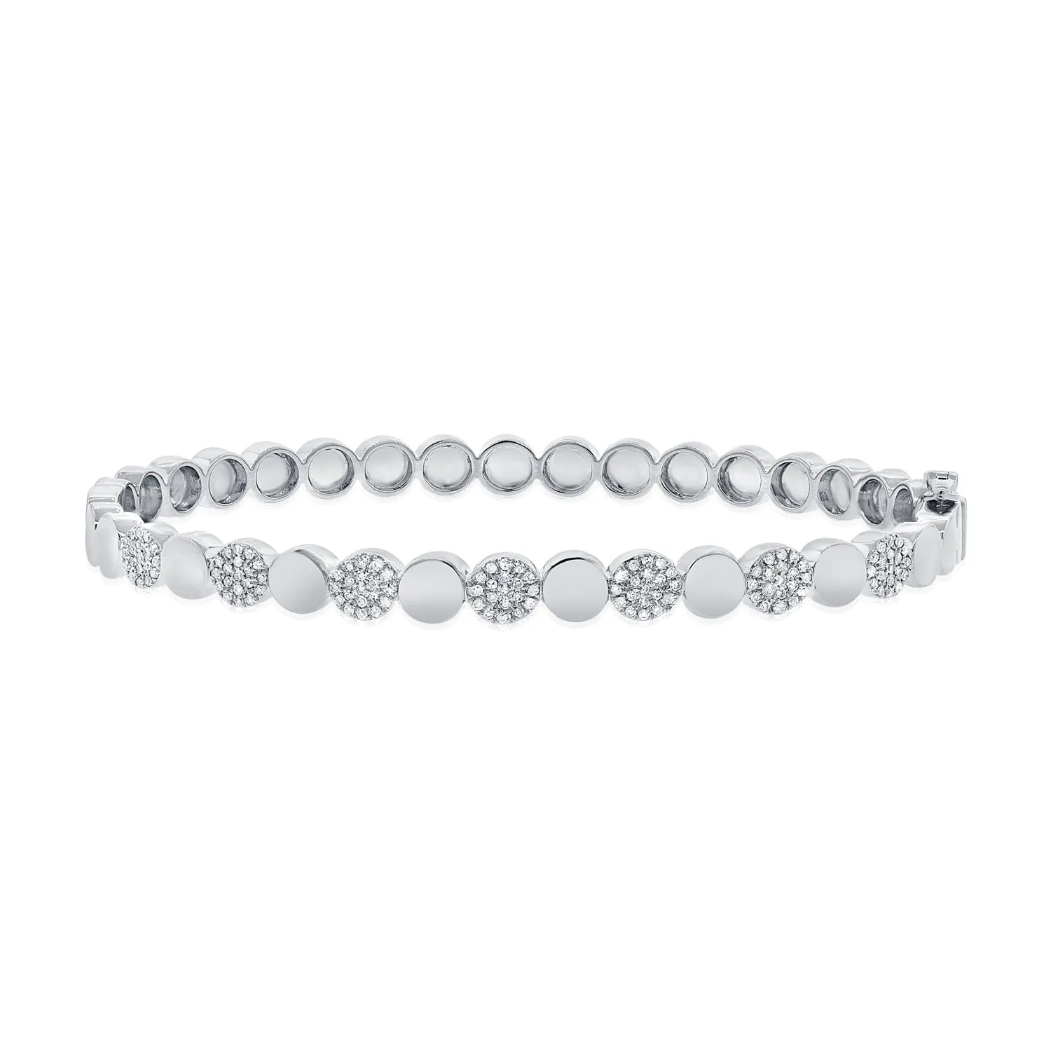 14K Gold Diamond Bangle - 0.28ct