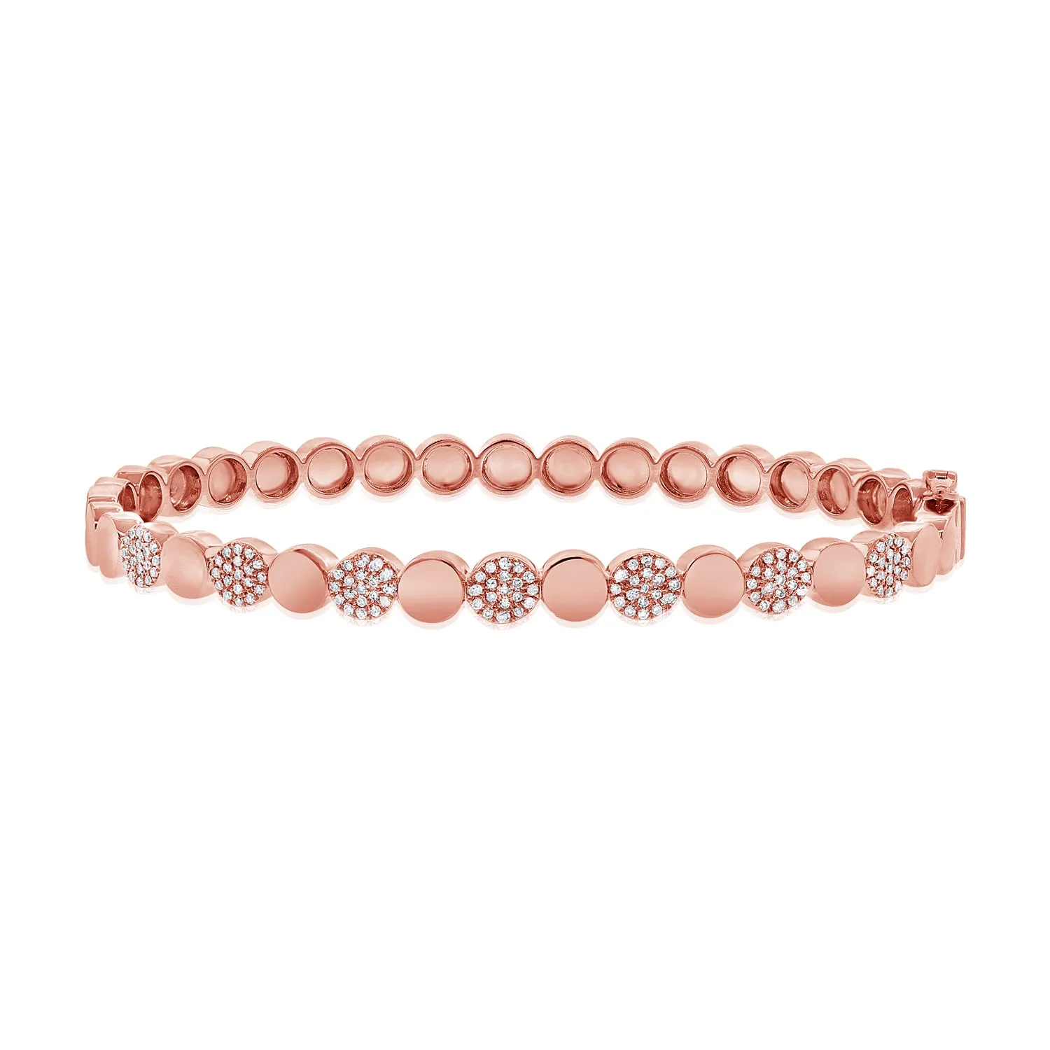 14K Gold Diamond Bangle - 0.28ct