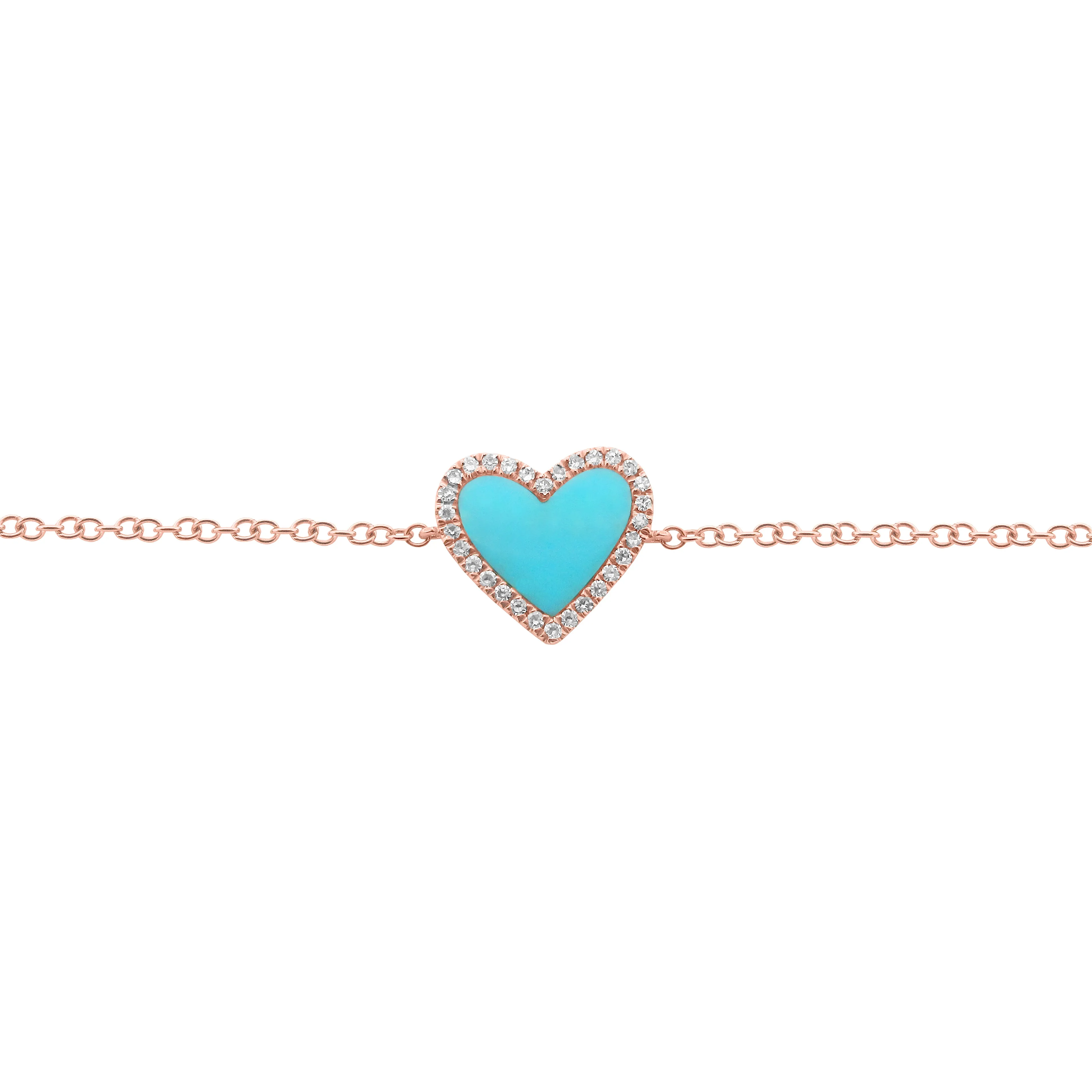 14K GOLD DIAMOND TURQUOISE HAILEY BRACELET