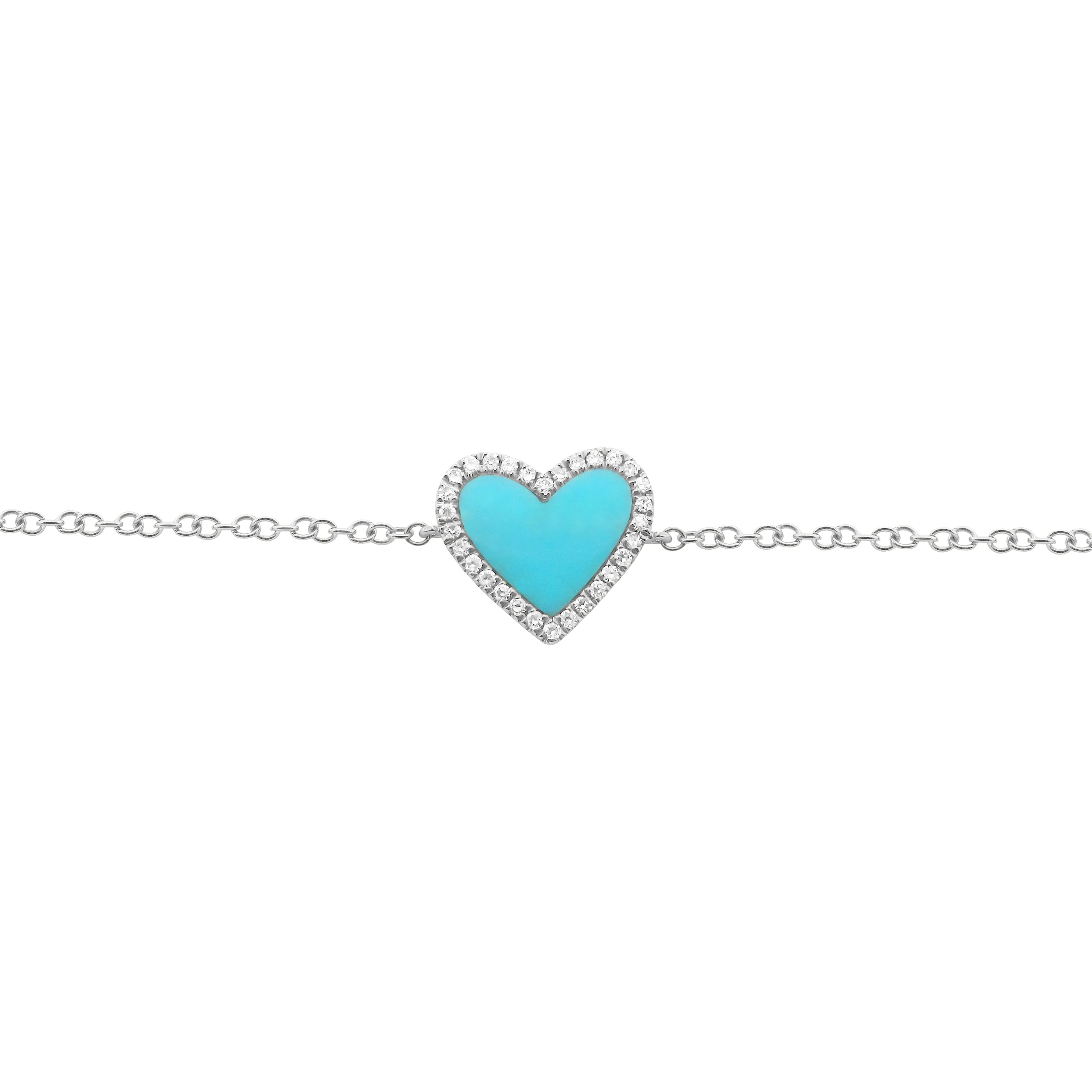14K GOLD DIAMOND TURQUOISE HAILEY BRACELET