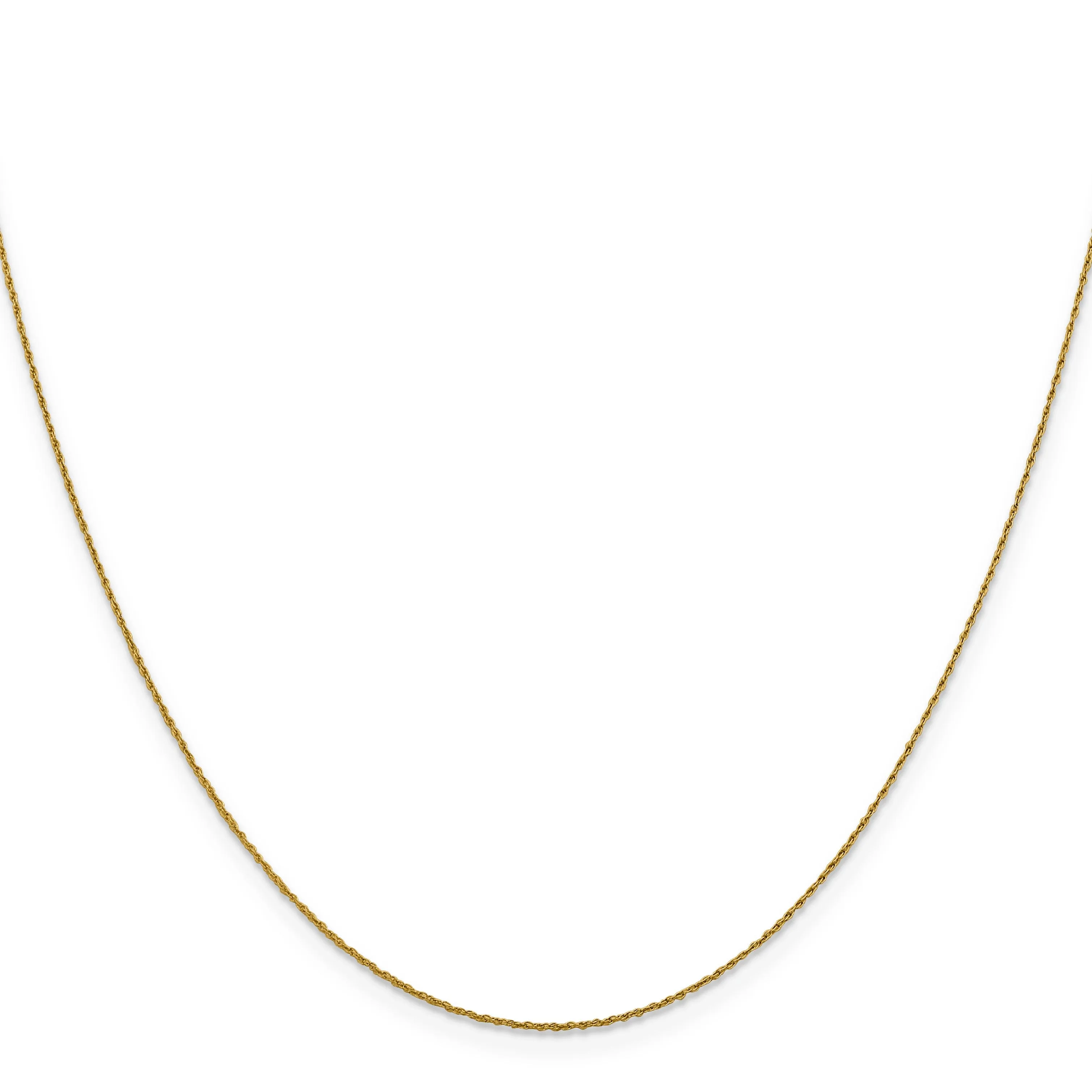 14k Yellow Gold .8 mm Wide Pendant Rope