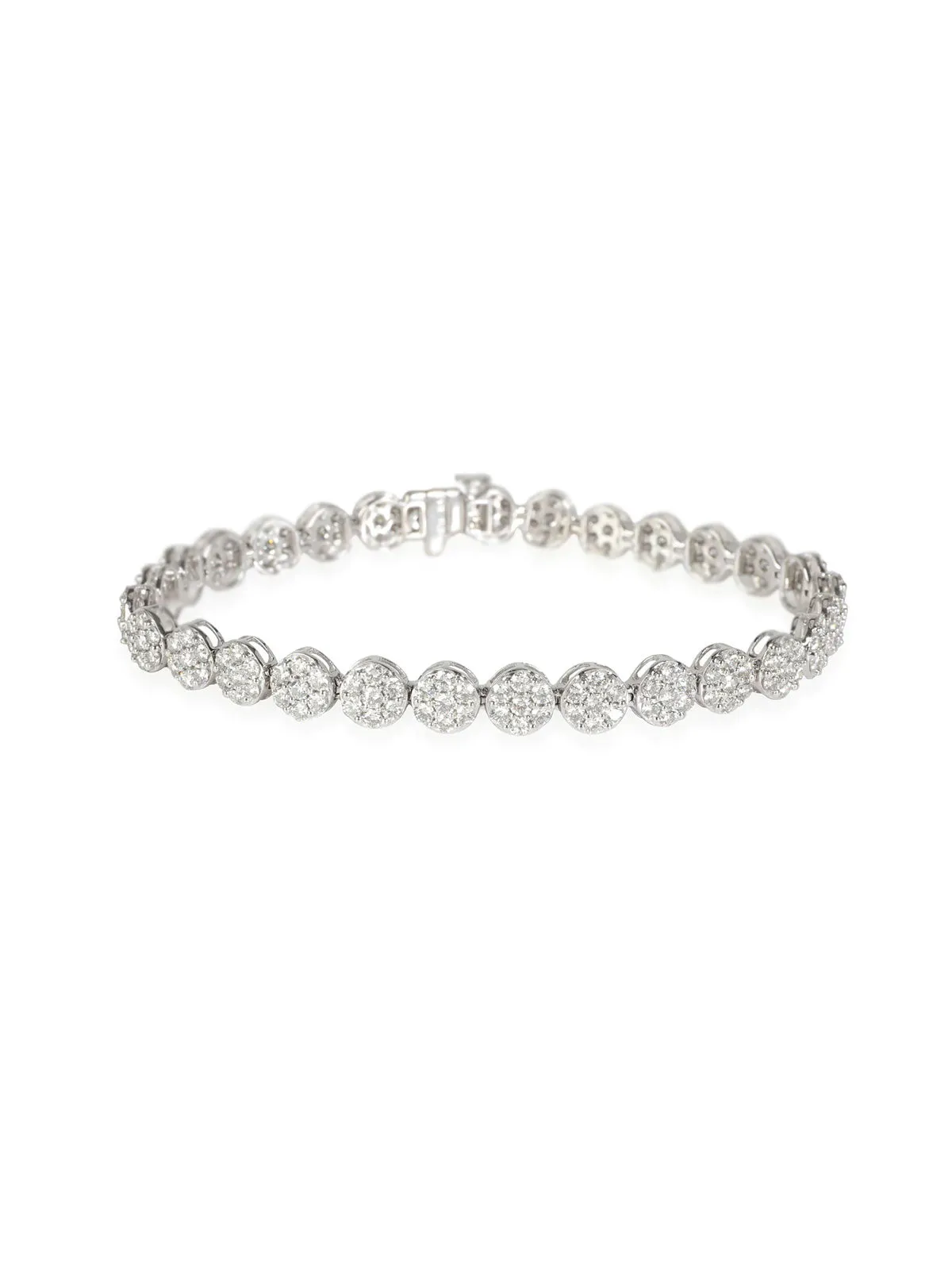 1.8ct Diamond 14K Gold Invisible Set Tennis Bracelet
