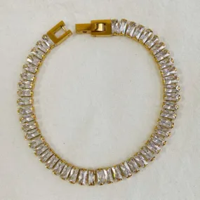 18K Gold-Filled Baguette Tennis Bracelet Set