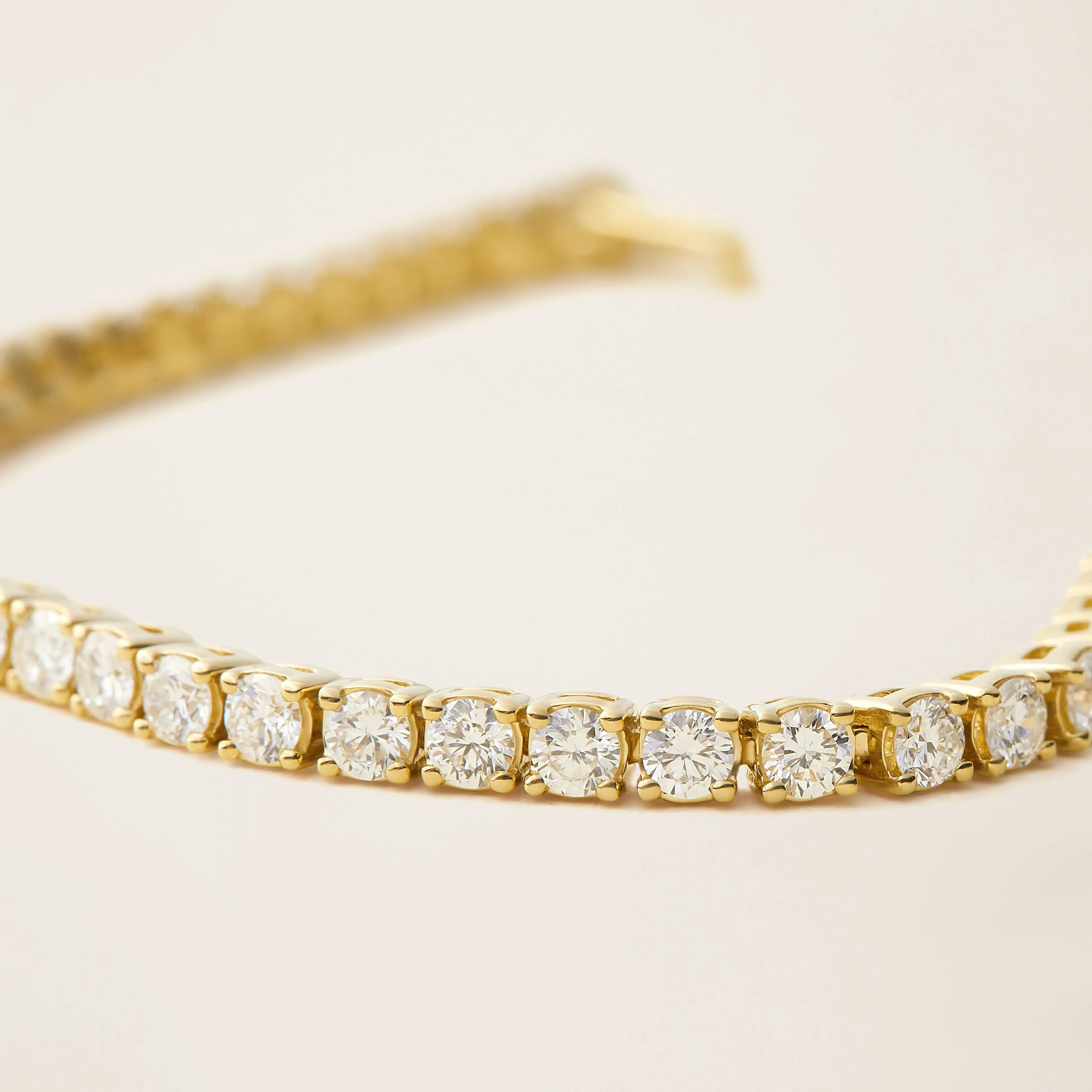 18k Solid Gold Dalton Diamond Tennis Bracelet