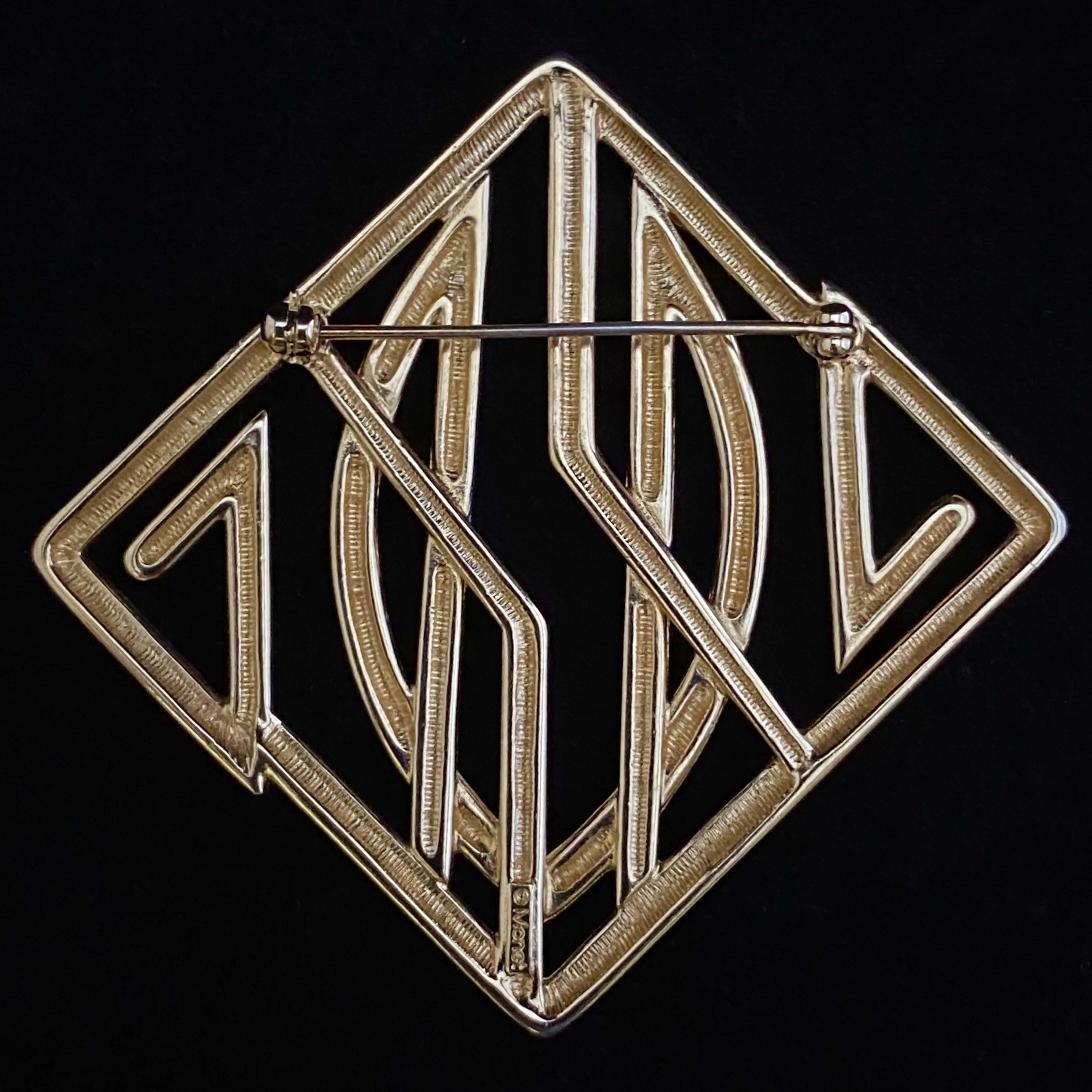 1980s Monet Geometric Brooch