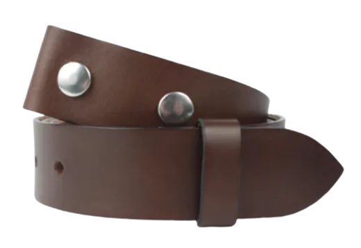 2 Inch Wide (50mm) Chestnut Leather Belt Strap Made to Measure