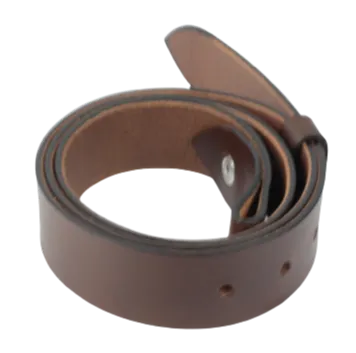 2 Inch Wide (50mm) Chestnut Leather Belt Strap Made to Measure