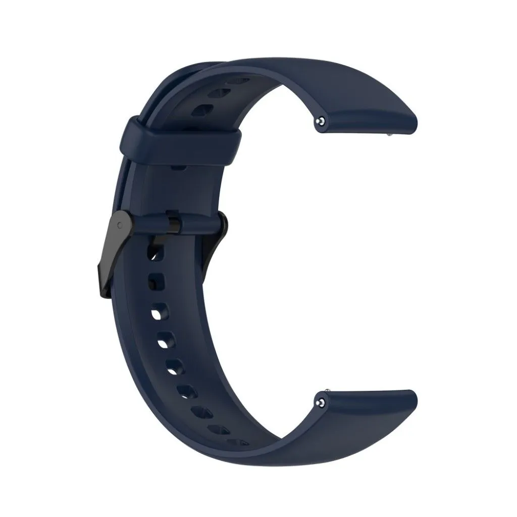 22mm silicone watch strap in stainless steel buckle for Huawei watch - Navy Blue