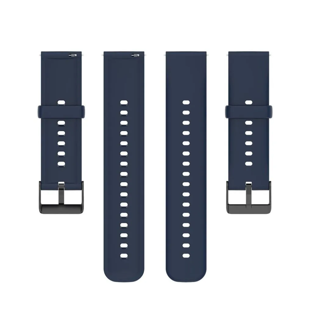 22mm silicone watch strap in stainless steel buckle for Huawei watch - Navy Blue