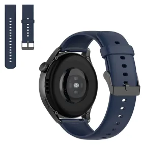 22mm silicone watch strap in stainless steel buckle for Huawei watch - Navy Blue