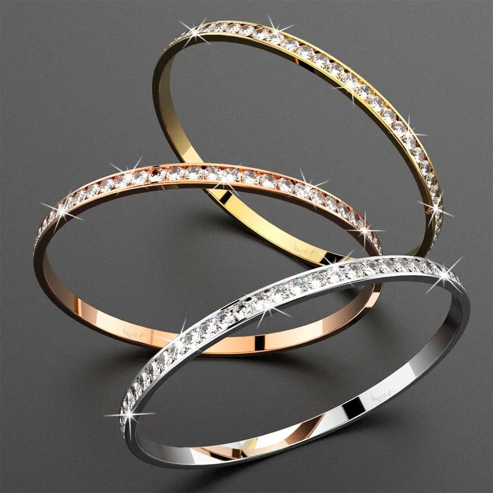 360 Classic Bangle Embellished With SWAROVSKI Crystals