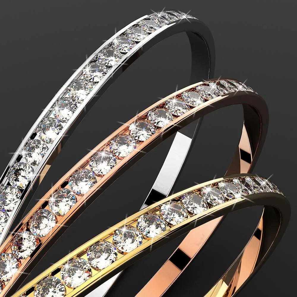 360 Classic Bangle Embellished With SWAROVSKI Crystals