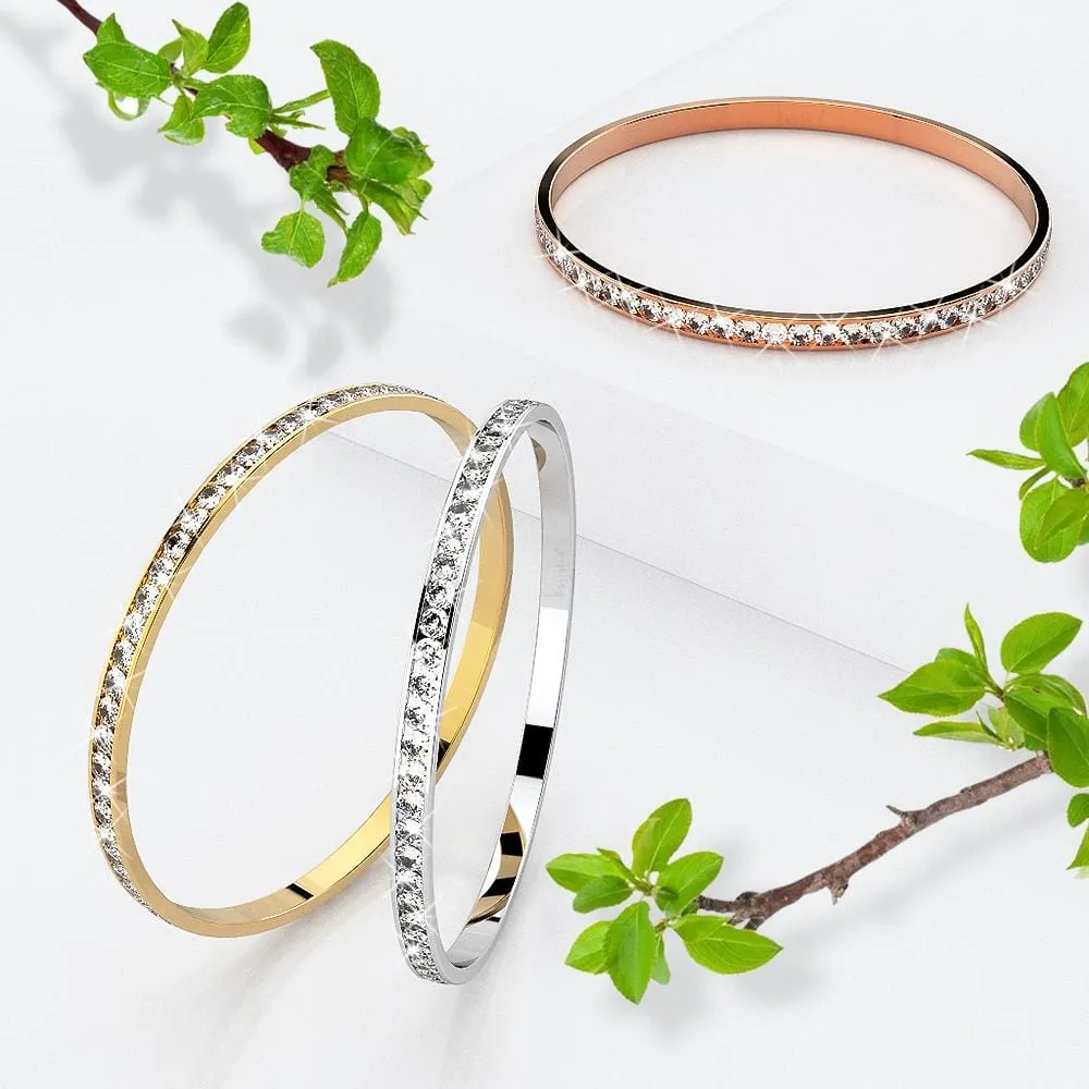 360 Classic Bangle Embellished With SWAROVSKI Crystals