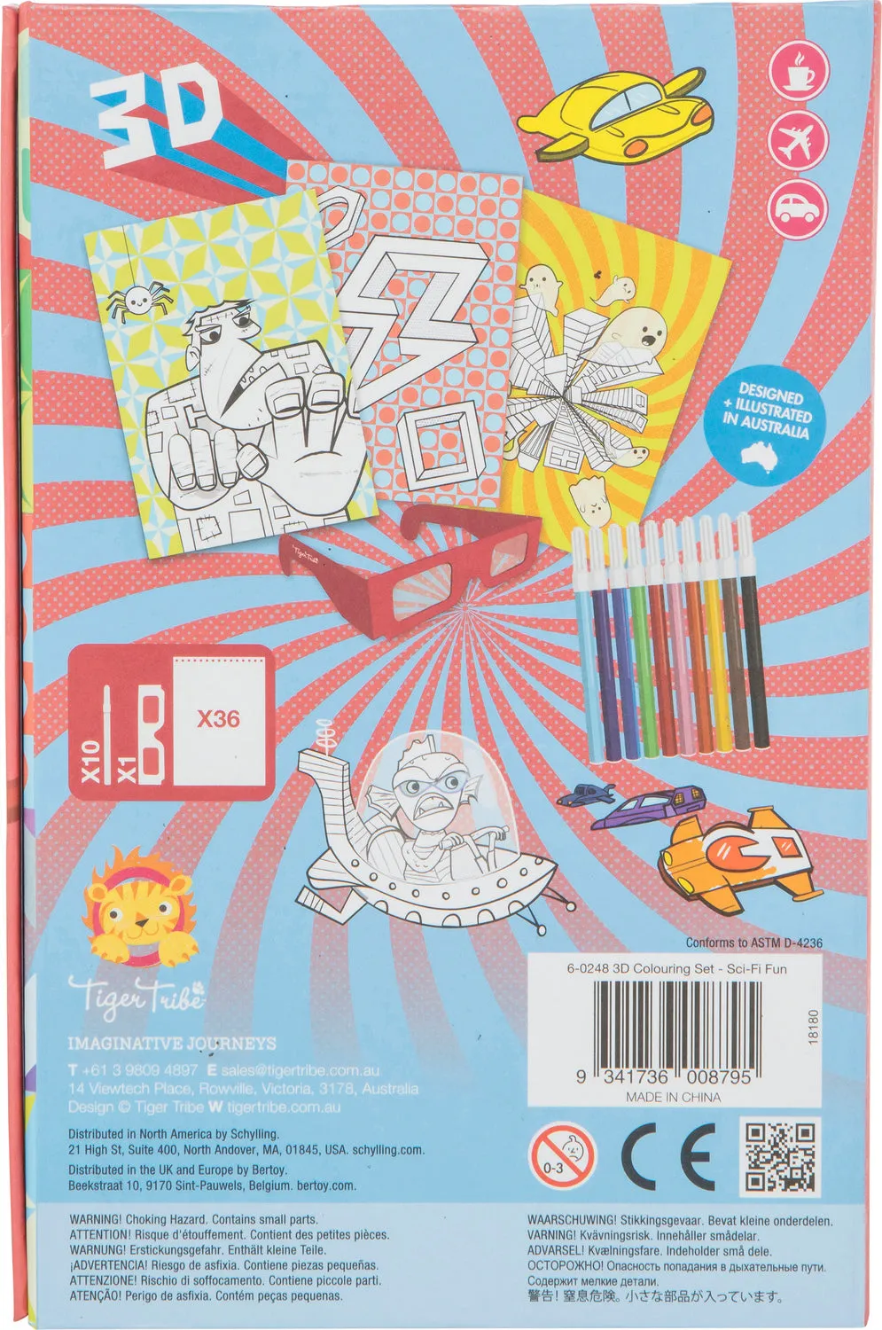 3D Colouring Set Sci Fi Fun