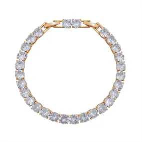 5A Cubic Zirconia Gold Bracelet Chains  for Women CK10007