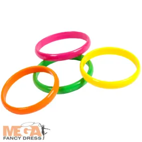 80s Neon Bracelets Retro Costume Accessory
