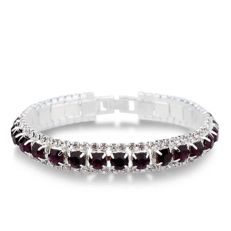 925 Sterling Silver Full AAA Zircon Bracelets