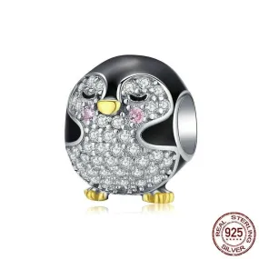 925 Sterling Silver Pendent Charm Jewelry Penguin Baby BSC126
