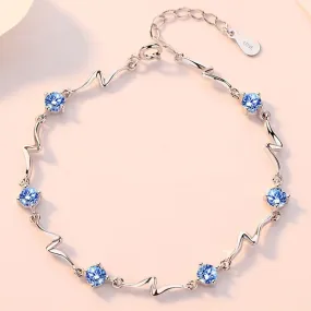 925 Sterling Silver Zirconia Bracelets