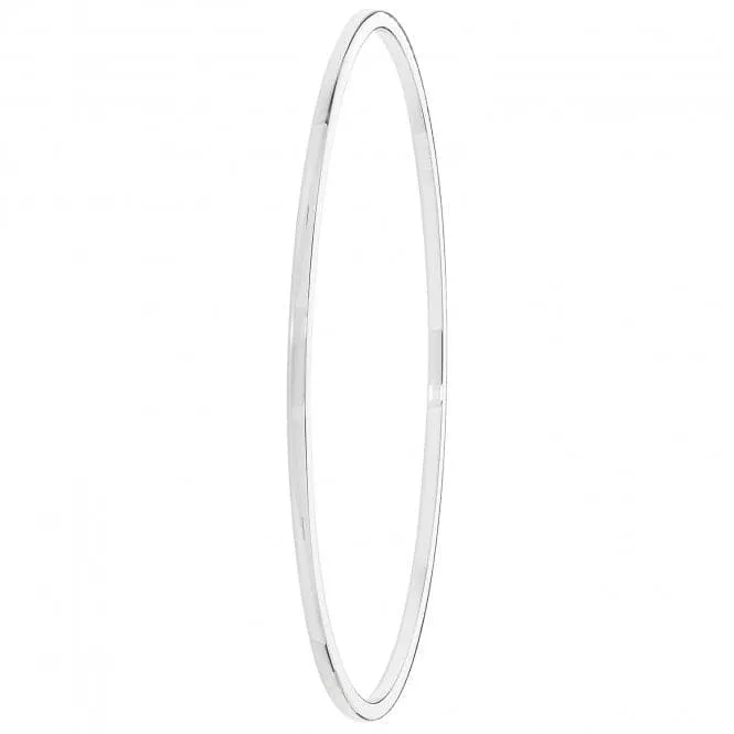 Acotis Silver Bangle Round Plain G4323