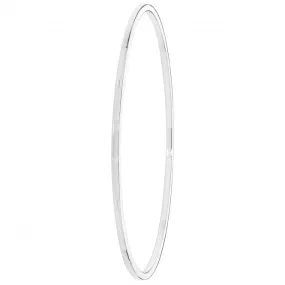Acotis Silver Bangle Round Plain G4323