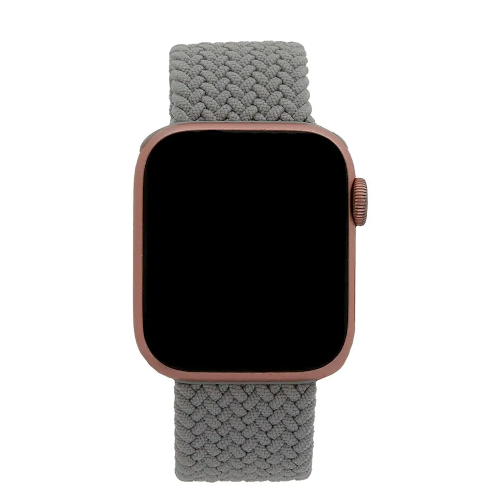 Apple Watch (38/40/SE/41/42mm) Elastisk Stof Rem - Str. S - Grå