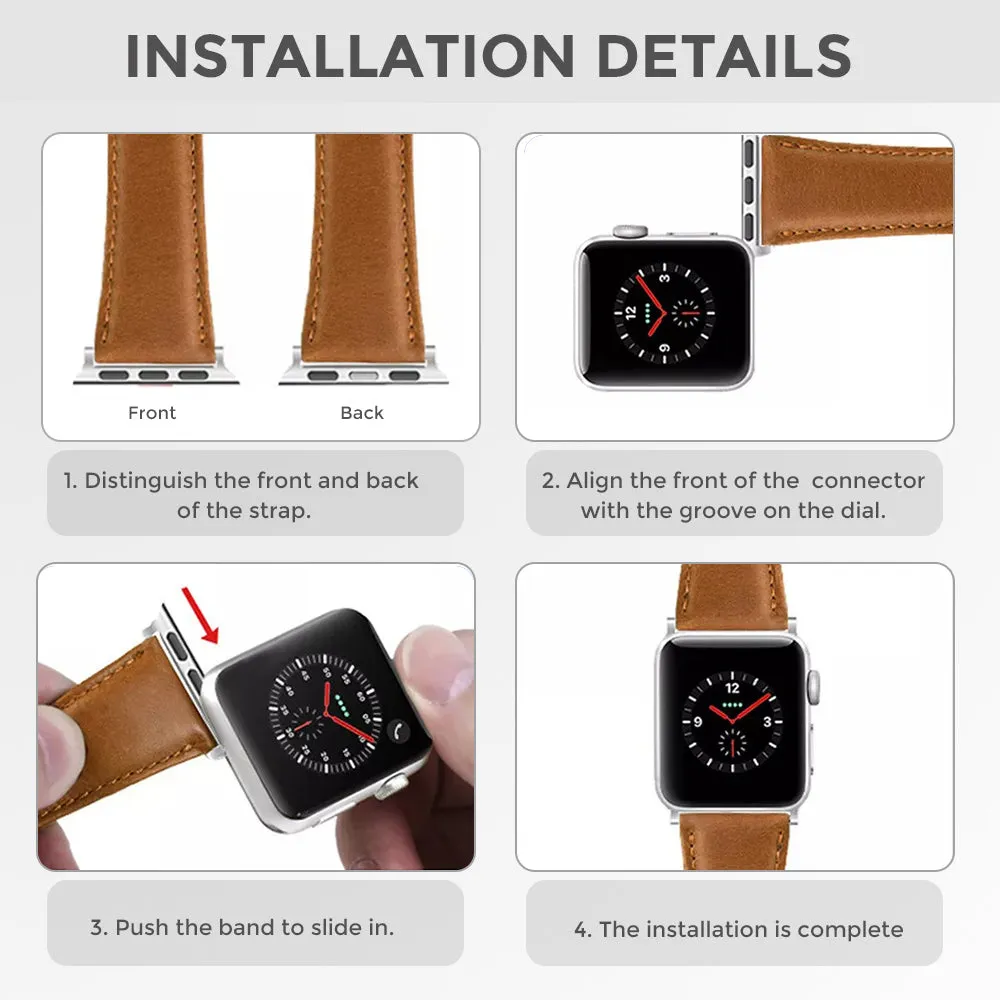 Apple Watch 41mm / 40mm / 38mm | Metal Watch Band Strap | Grey