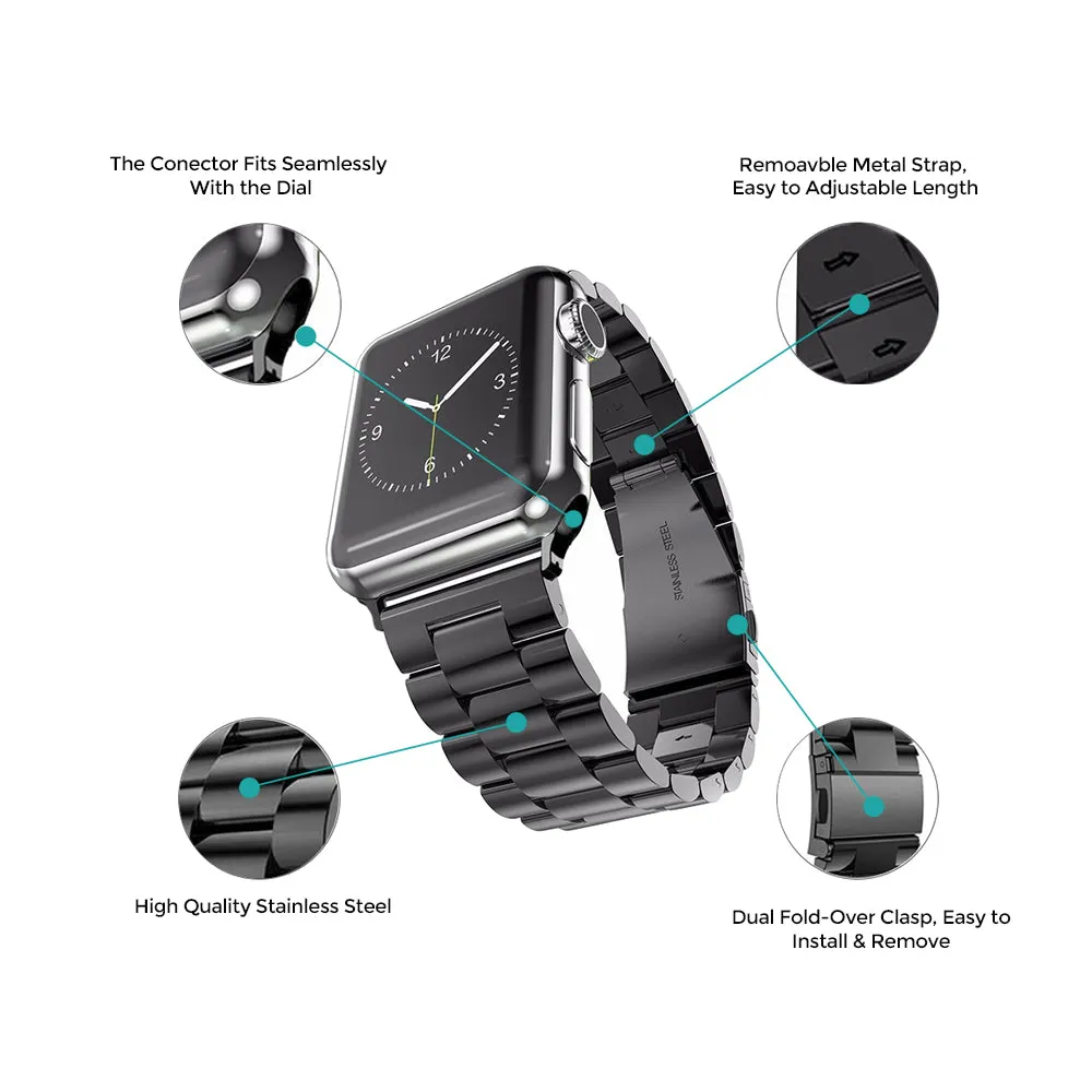 Apple Watch 41mm / 40mm / 38mm | Metal Watch Band Strap | Grey