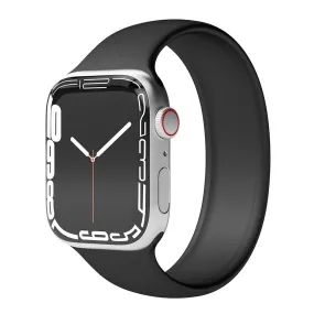Apple Watch (42/44/SE/45/46/49mm) Vonmählen Solo Loop Small Silikone Rem - Sort