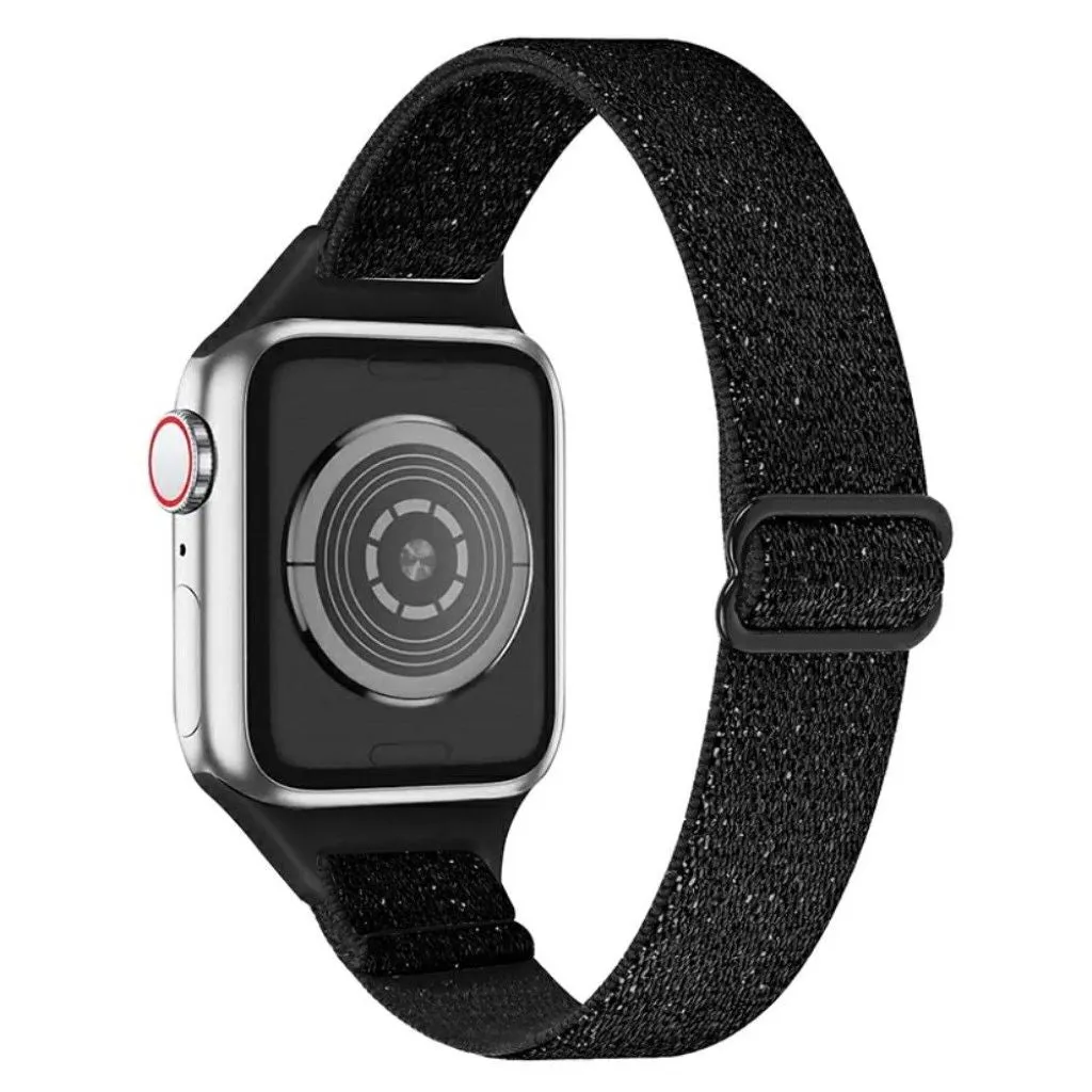 Apple Watch 42mm - 44mm nylon watch strap - Glitter Black