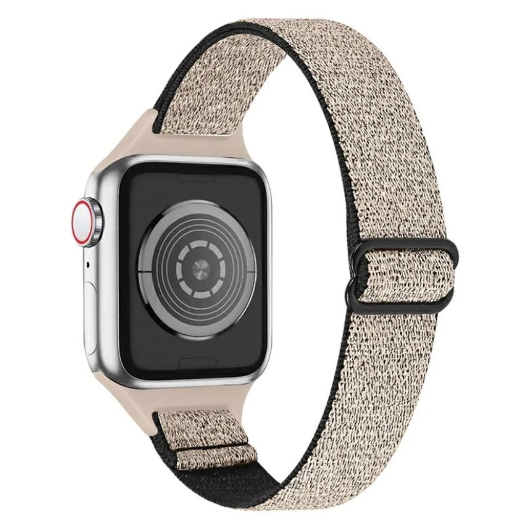 Apple Watch 42mm - 44mm nylon watch strap - Glitter Gold