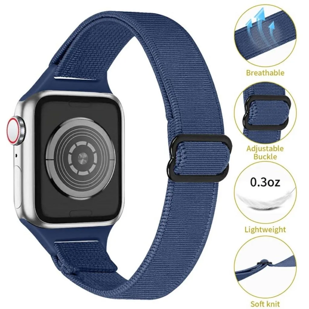 Apple Watch 42mm - 44mm nylon watch strap - Midnight Blue