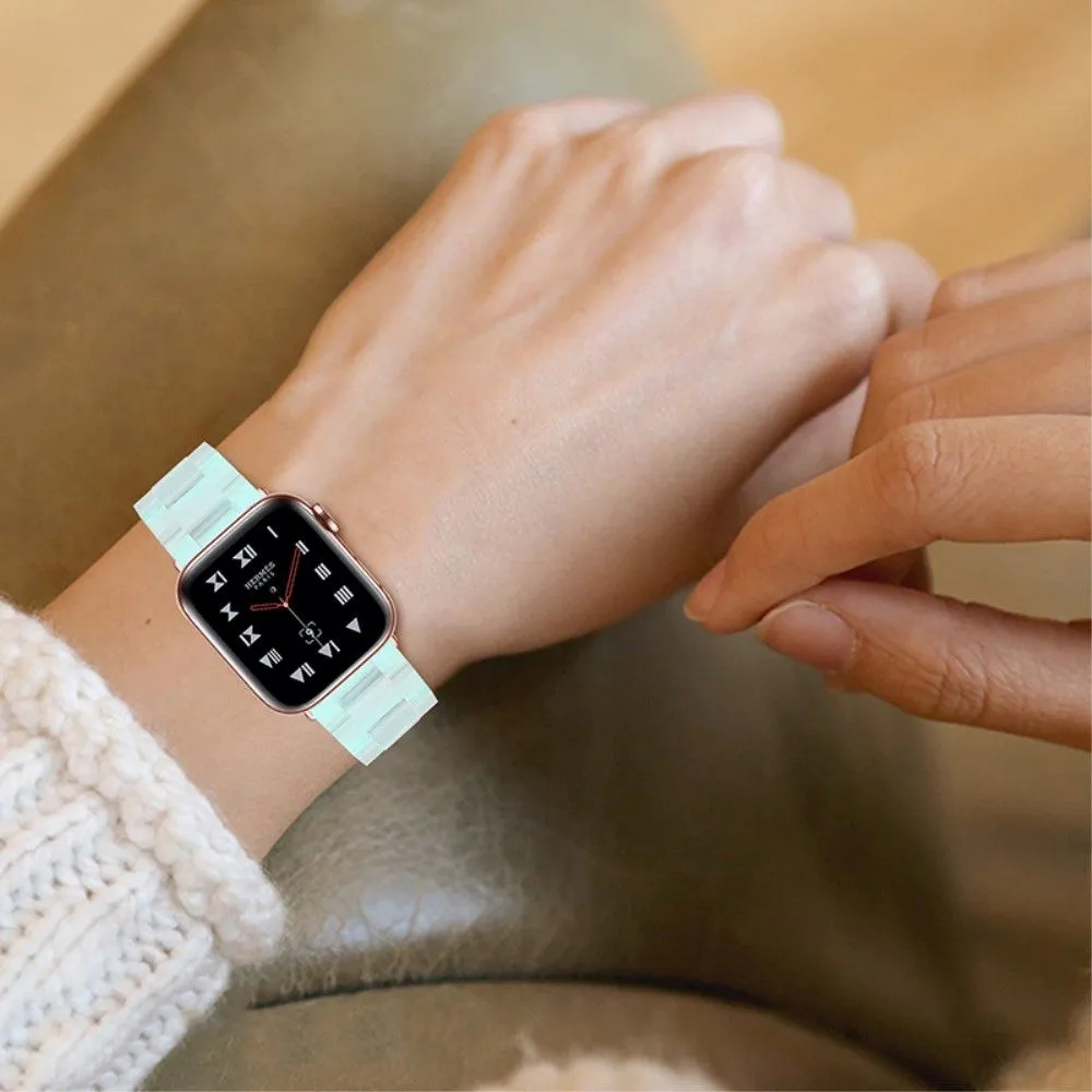 Apple Watch (45mm) 3 bead resin watch strap - Green