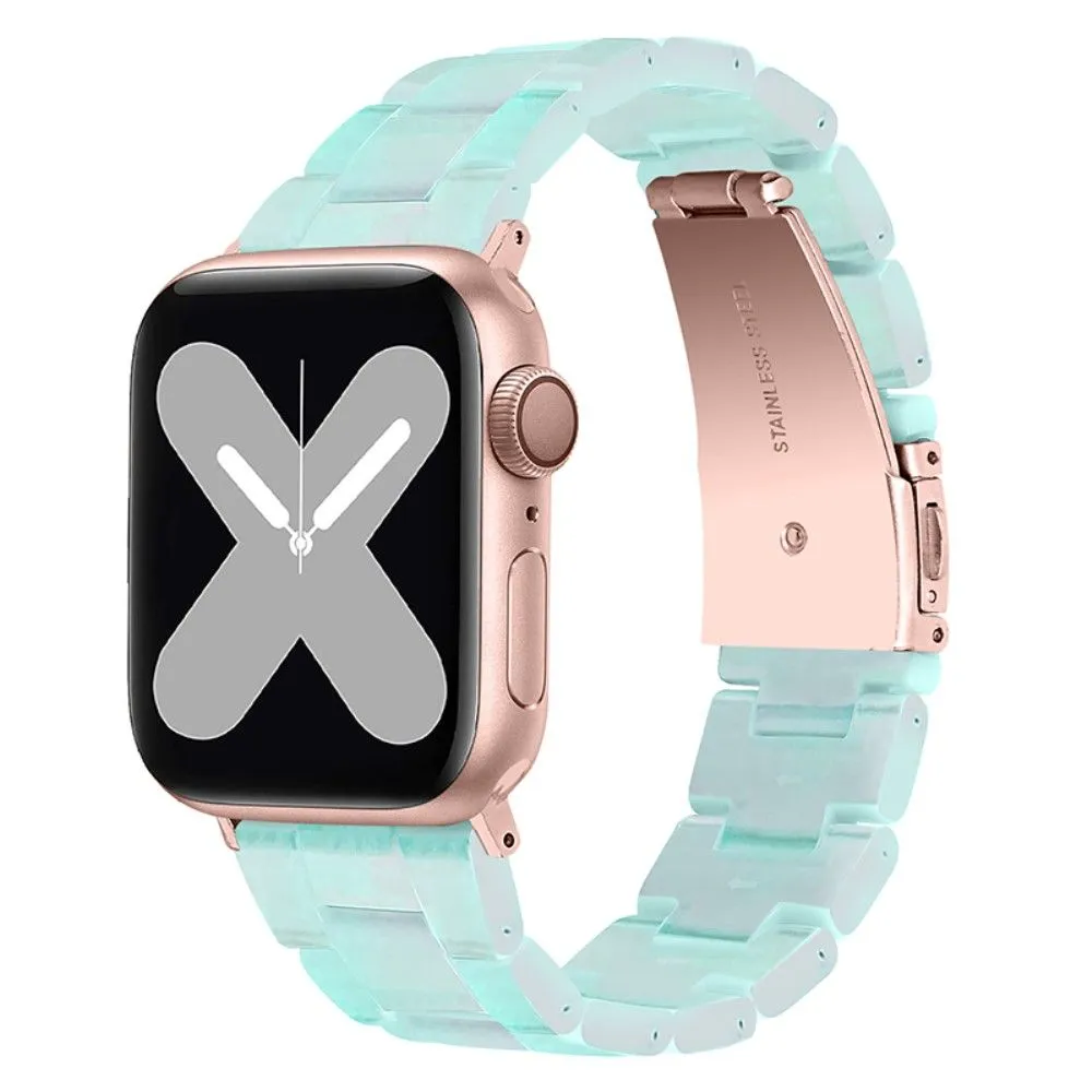 Apple Watch (45mm) 3 bead resin watch strap - Green