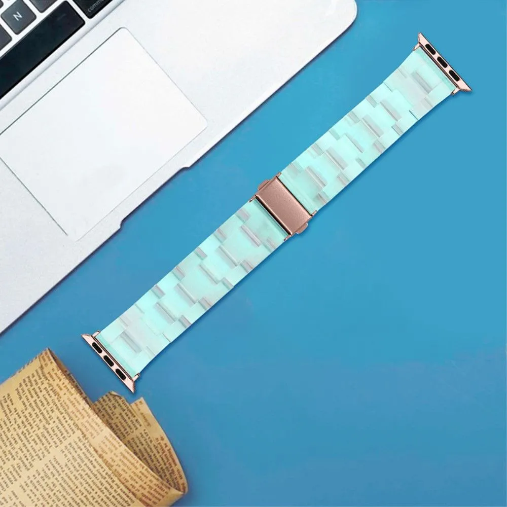 Apple Watch (45mm) 3 bead resin watch strap - Green