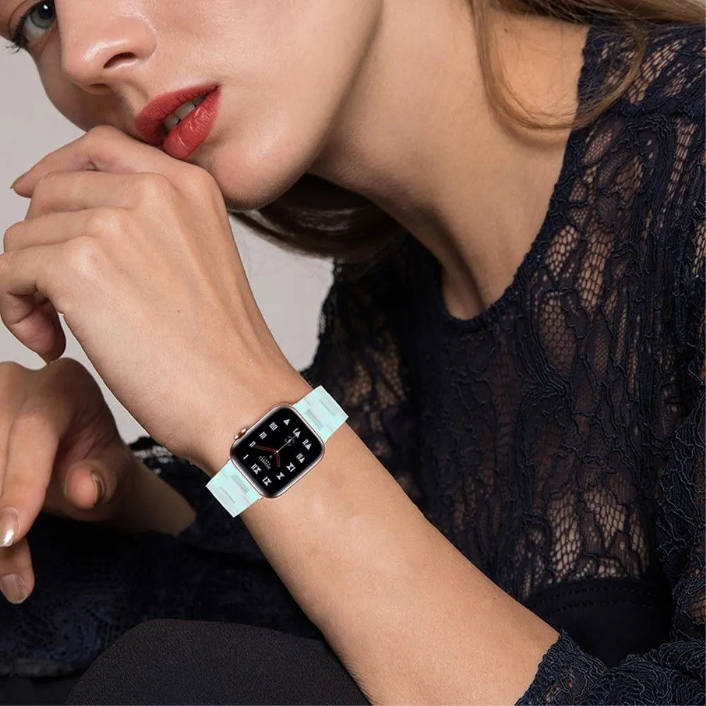 Apple Watch (45mm) 3 bead resin watch strap - Green