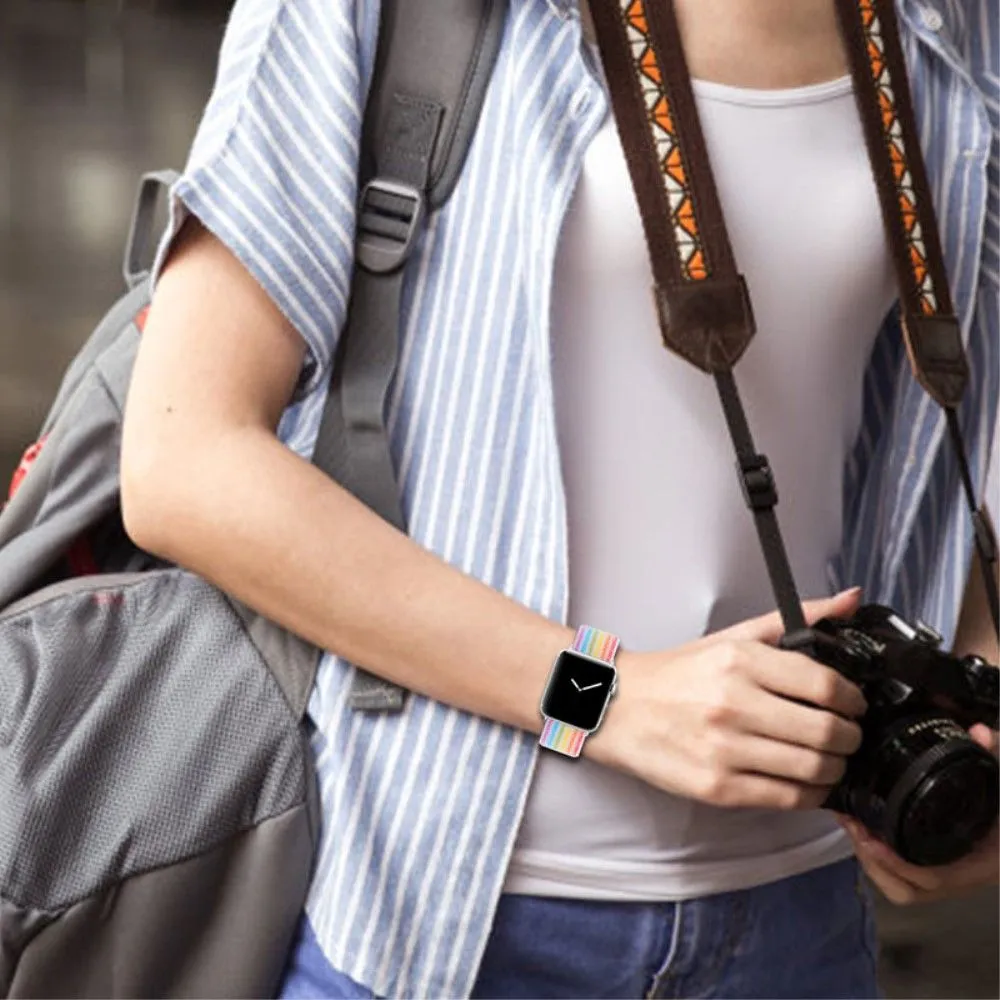 Apple Watch (45mm) nylon watch strap - Multi-color