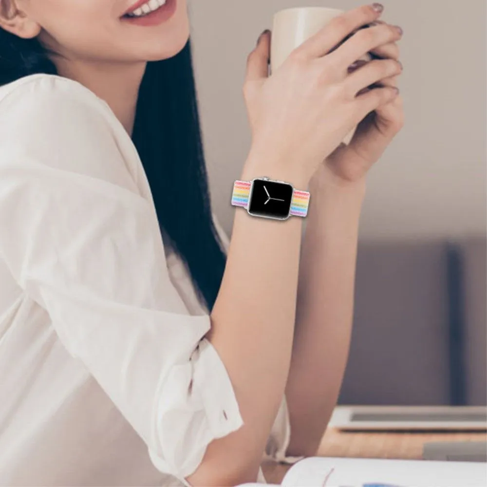 Apple Watch (45mm) nylon watch strap - Multi-color