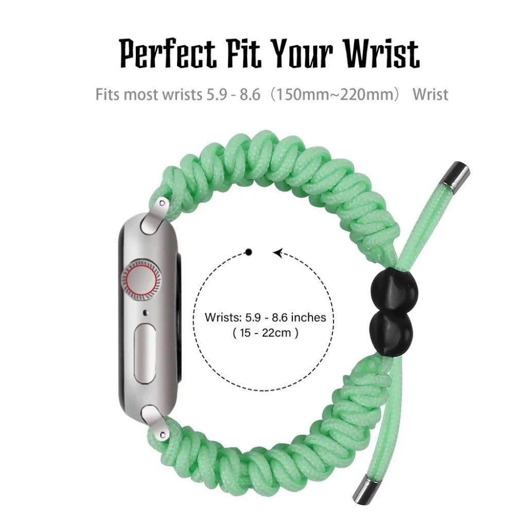 Apple Watch Series 6 / 5 44mm braided watch band - Green