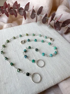 B2305 - sterling silver turquoise bracelet