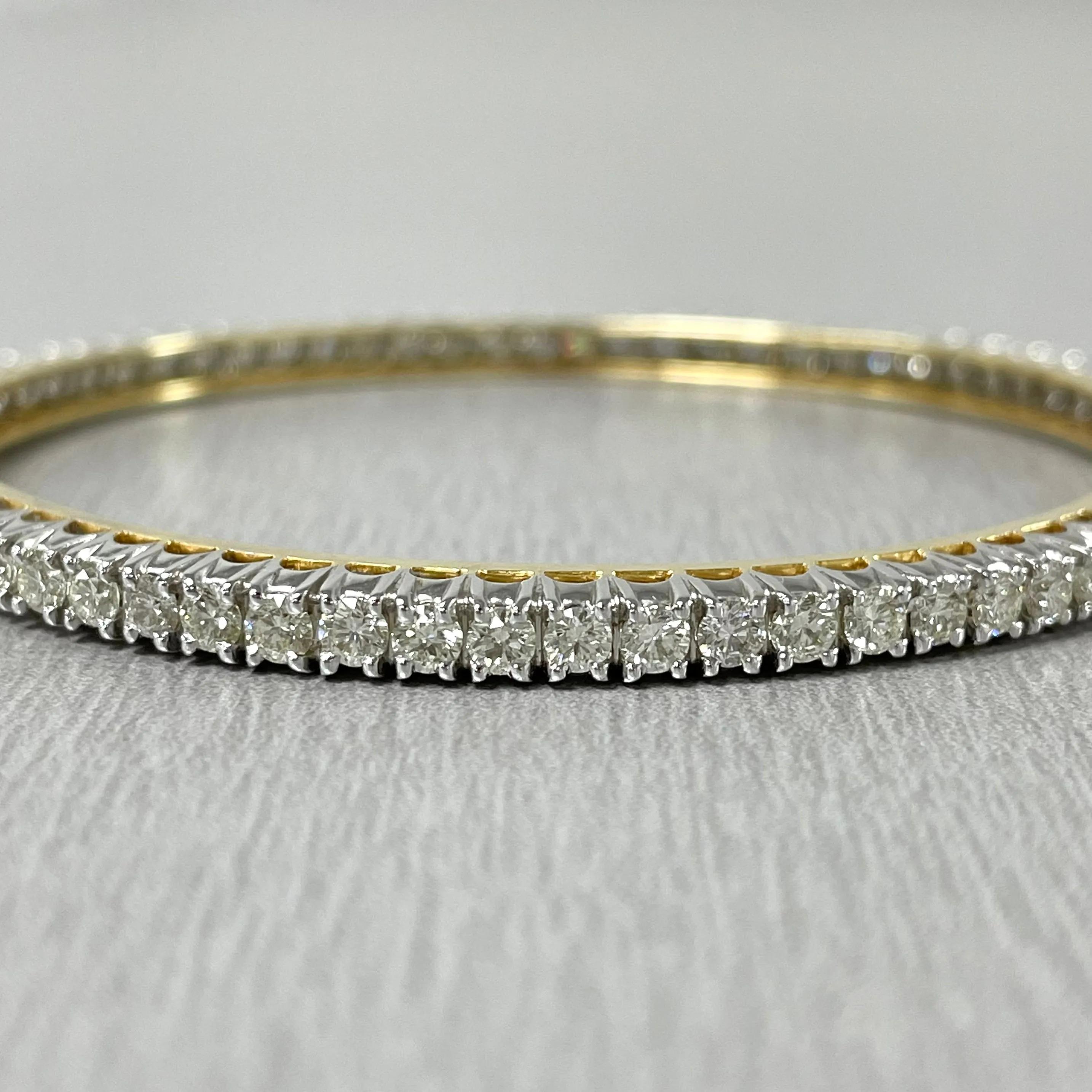 Beauvince Forever Indian Diamond Bangle (5.03 ct Diamonds) in Gold