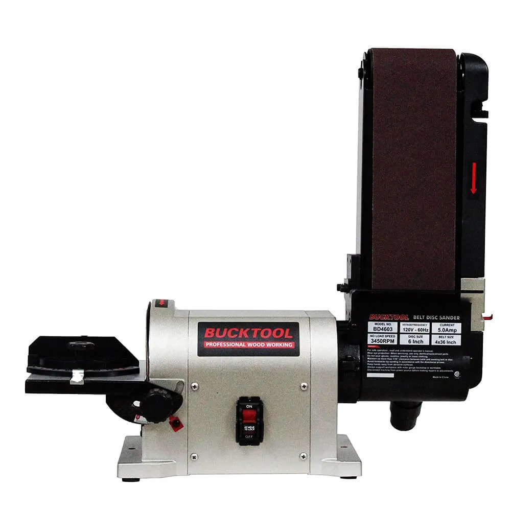 Bench Belt & Disc Sander Combo |  4 in. x 36 in. Belt and 6 in. Disc | BD4603