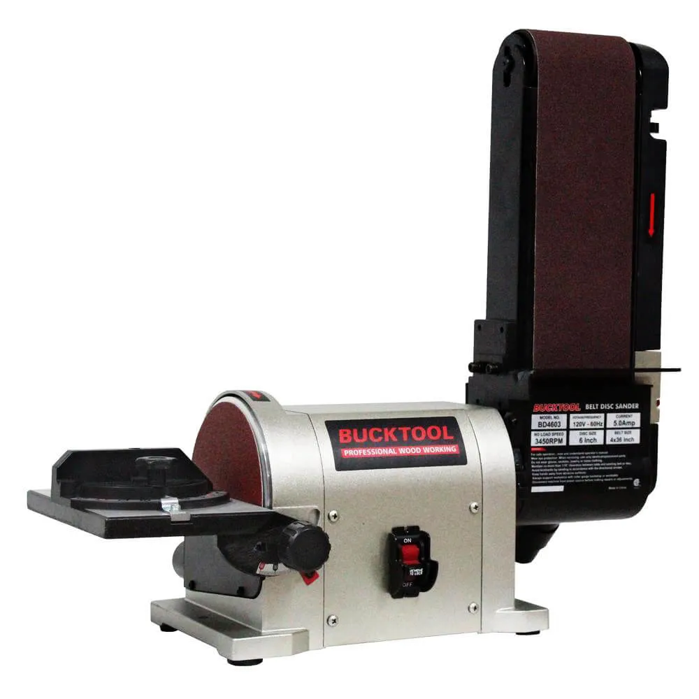 Bench Belt & Disc Sander Combo |  4 in. x 36 in. Belt and 6 in. Disc | BD4603