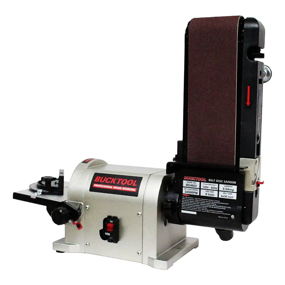 Bench Belt & Disc Sander Combo |  4 in. x 36 in. Belt and 6 in. Disc | BD4603