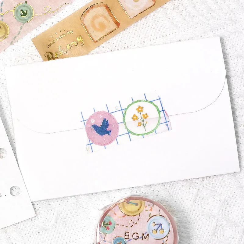 BGM Foil Stamping Masking Tape - Brooch
