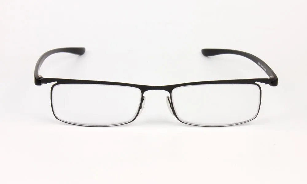 Brightzone Men's Full Rim Square Ultem Reading Glasses